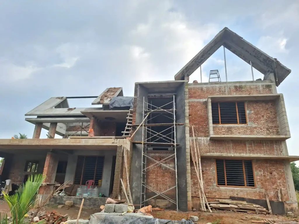 Modern residential home structured by a leading structural engineers in kerala.