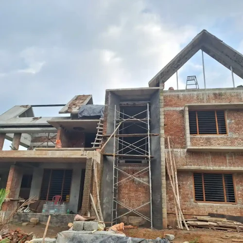 Modern residential home structured by a leading structural engineers in kerala.